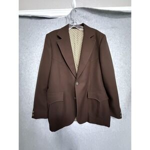 Vintage Circle S Blazer Sport Coat Mens 40 Brown Western Ranch Wear Jacket